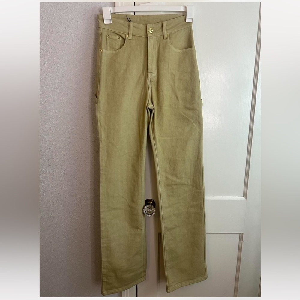 Fashion Brand Company SMALL Khaki Farm Nap Jeans.